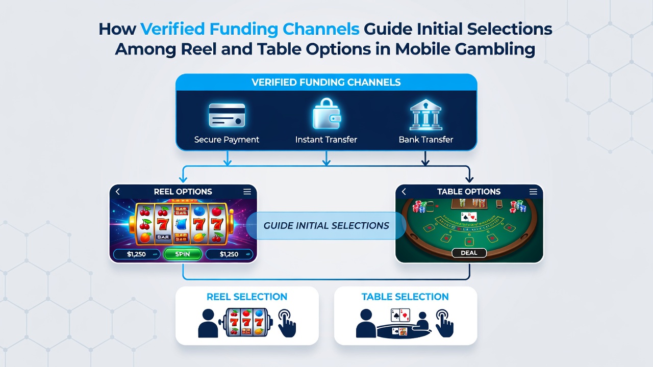 Mobile App-Oberfläche mit verifizierten Zahlungsoptionen und Auswahl zwischen Slots und Tischspielen